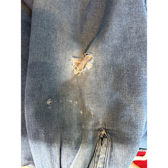 Wrangler Sherpa Lined Shirt Jacket Shacket Thrashed Workwear Rugged Rustic - Picture 8 of 9